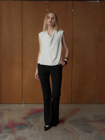 Ina Sleeveless Crepe Top