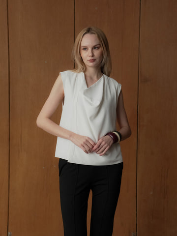 Ina Sleeveless Crepe Top