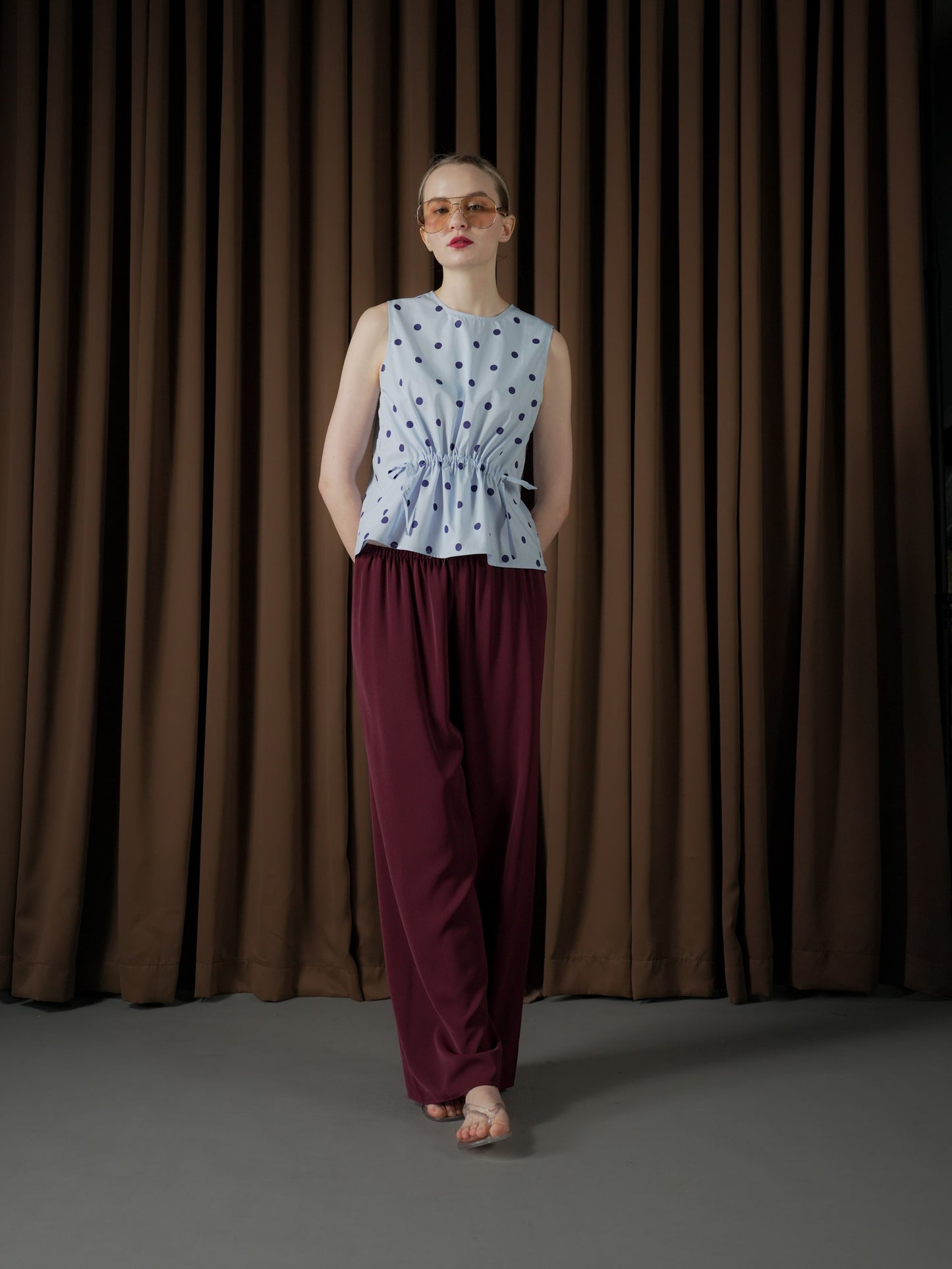 Nini Sleeveless Polka Top