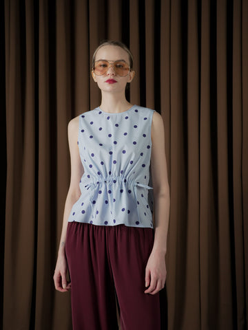 Nini Sleeveless Polka Top