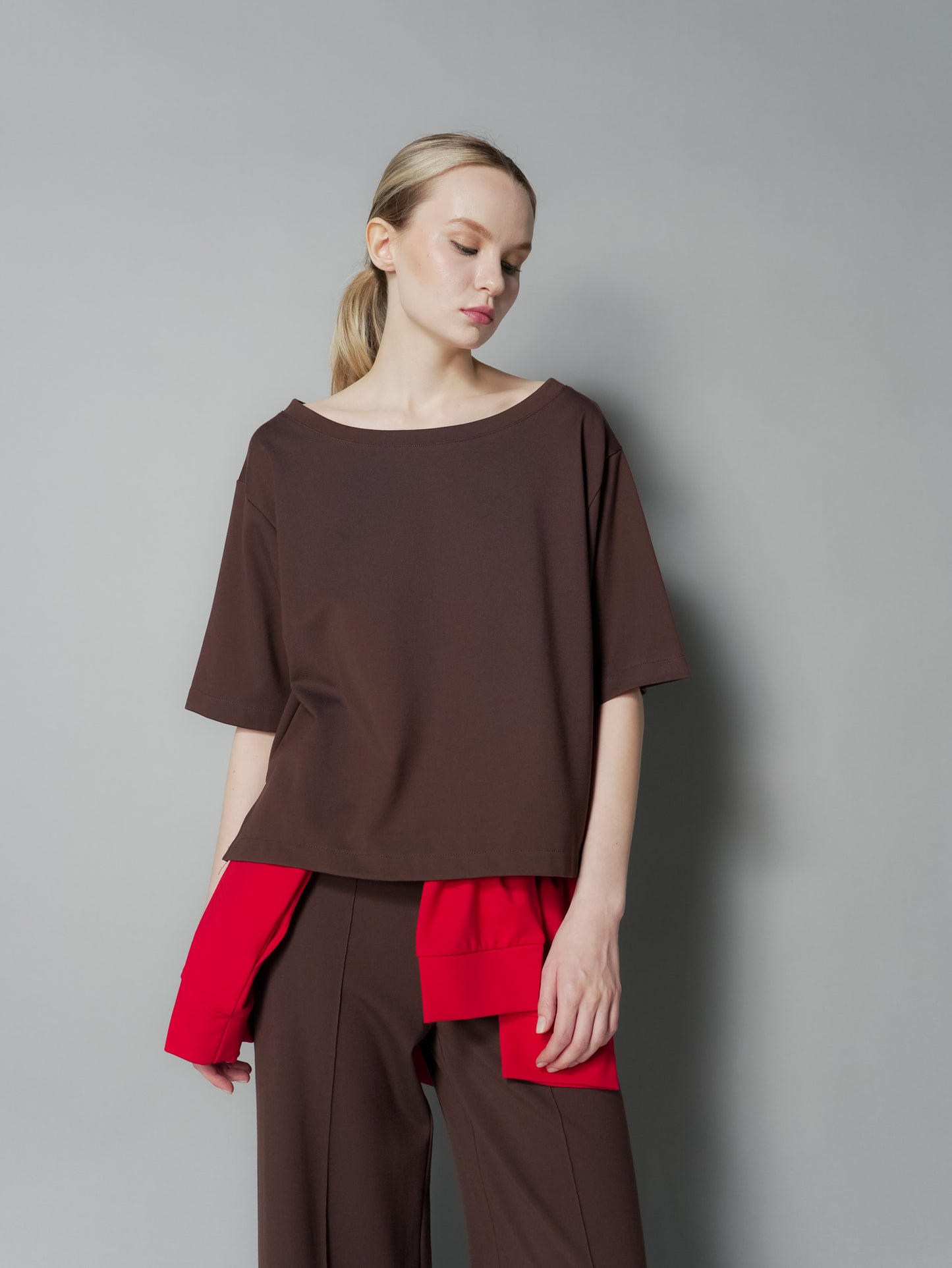 Catricia Boat Neck Basic Top