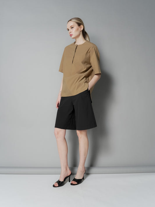 Anj Curved Hem Loose Top