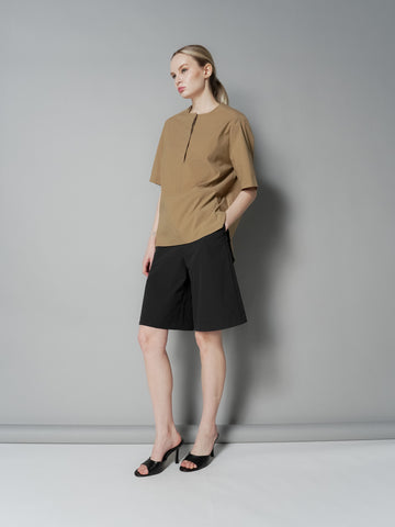 Anj Curved Hem Loose Top