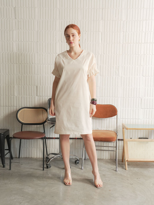 Malia Gathered Sleeve Dress