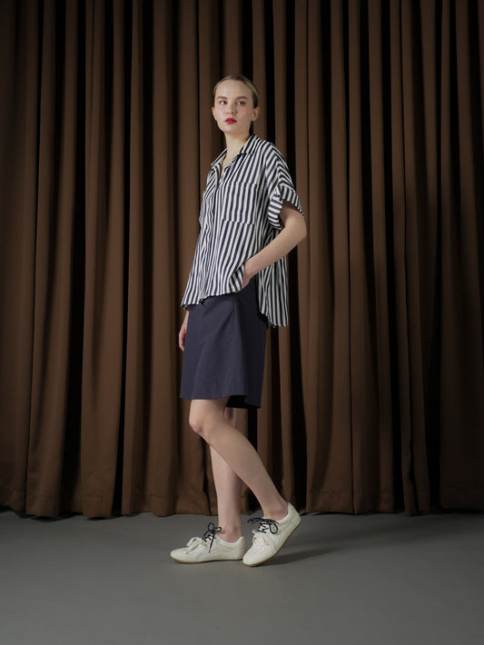 Issa Striped Polo Top