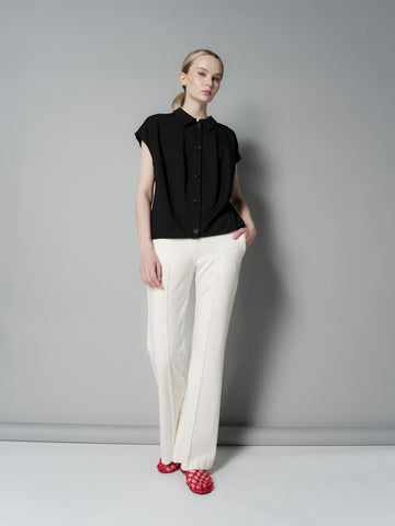 Mimi Contrast Buttondown Top