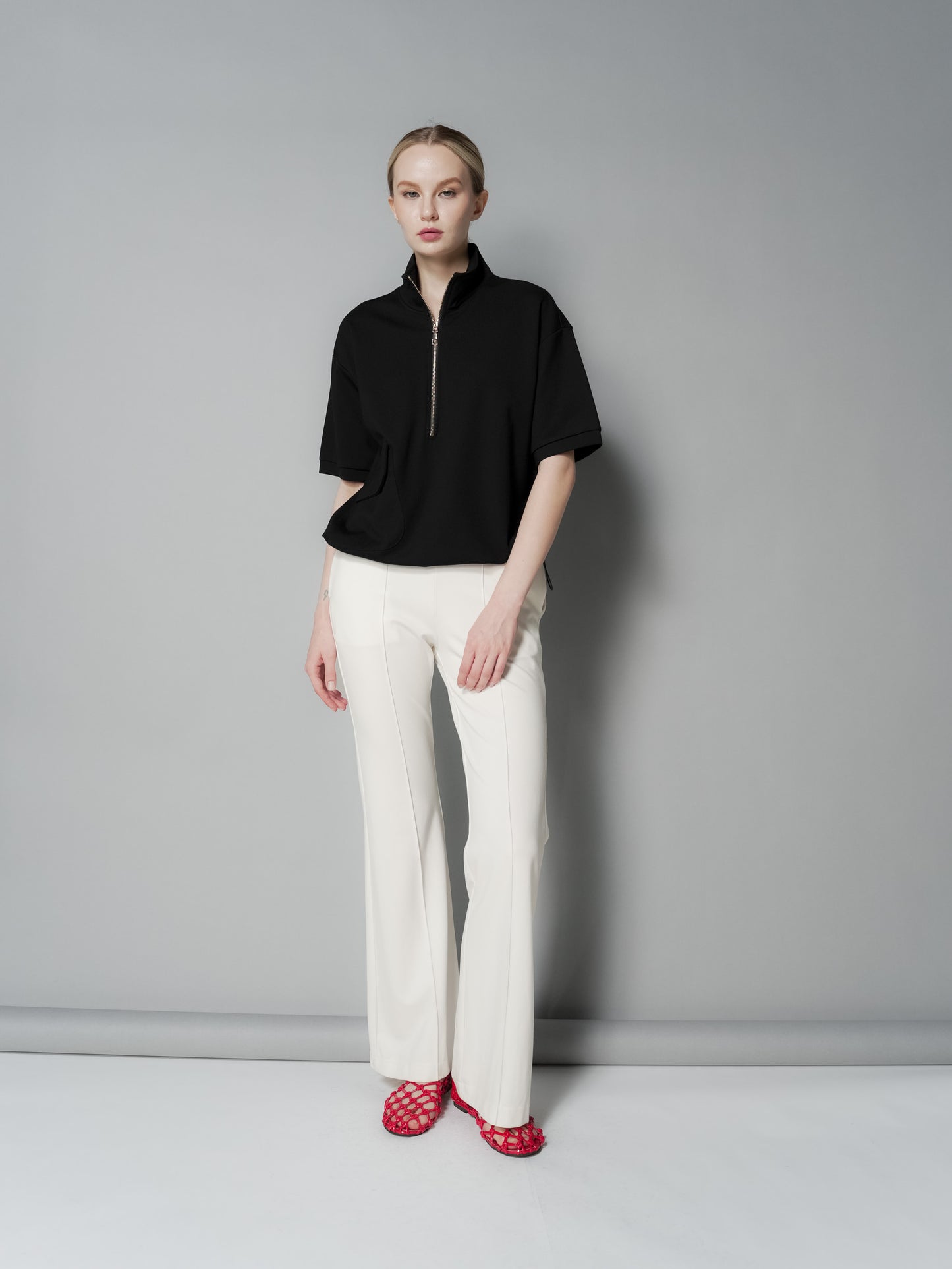 Queenie Zip Top with Pocket