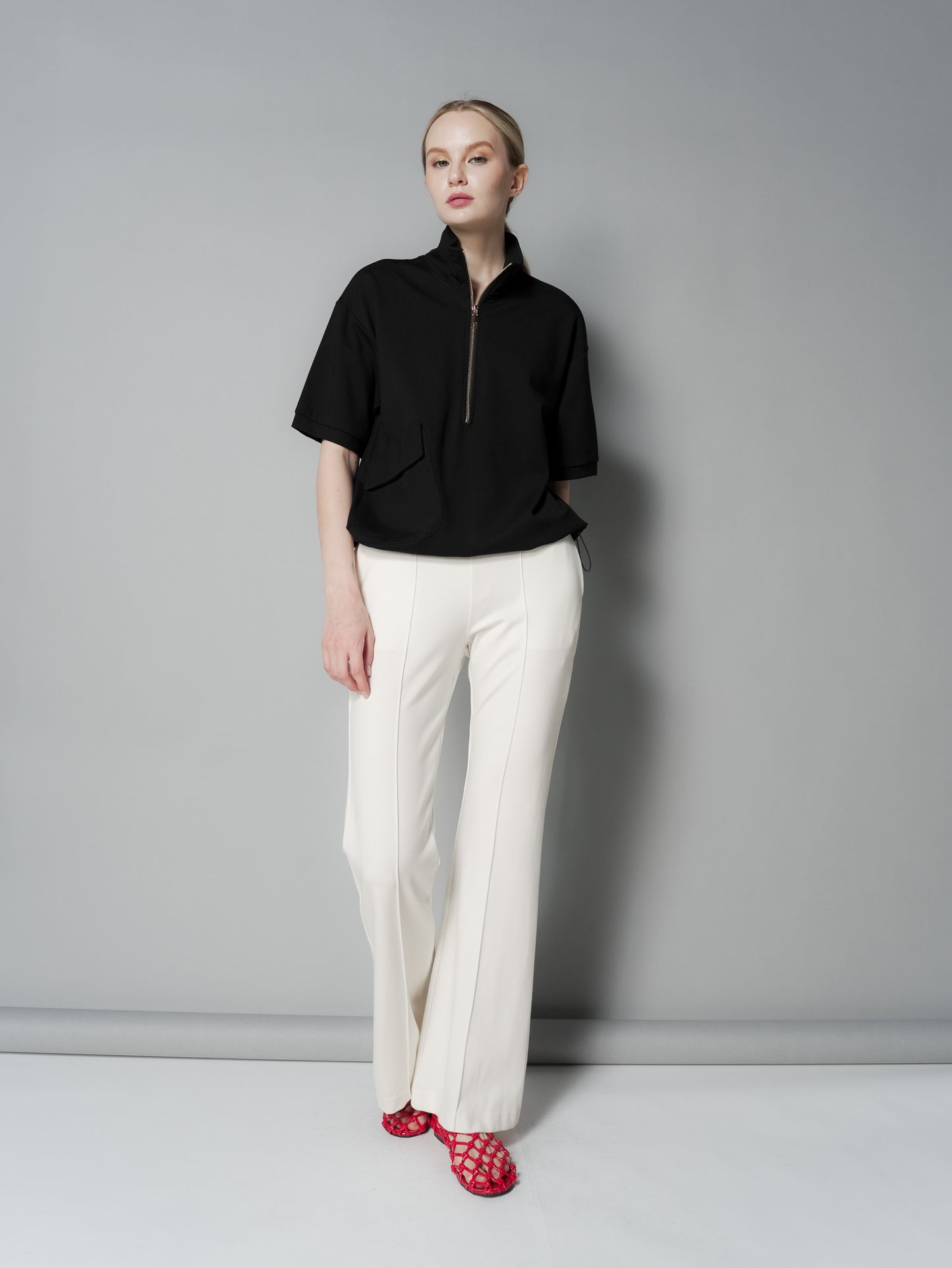 Queenie Zip Top with Pocket