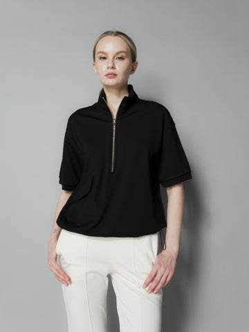 Queenie Zip Top with Pocket
