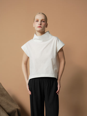 Tisa Hi-neck Zipped Top