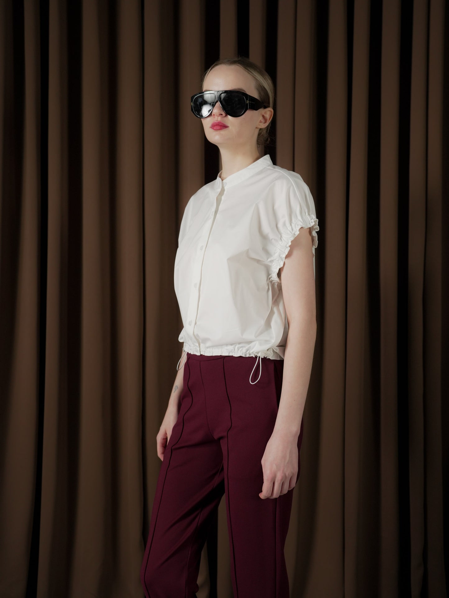 Lumine Shirring Detail Top