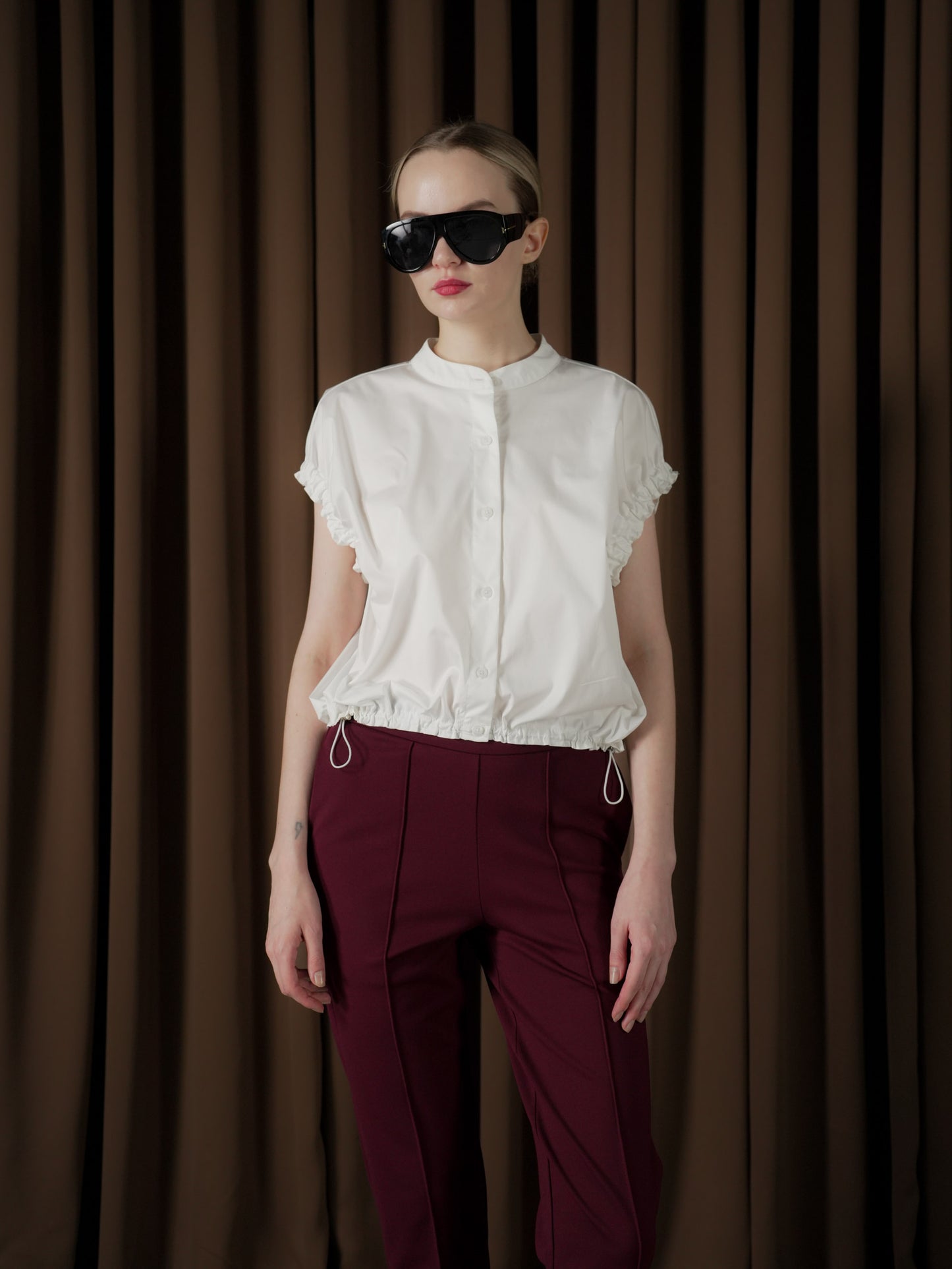 Lumine Shirring Detail Top