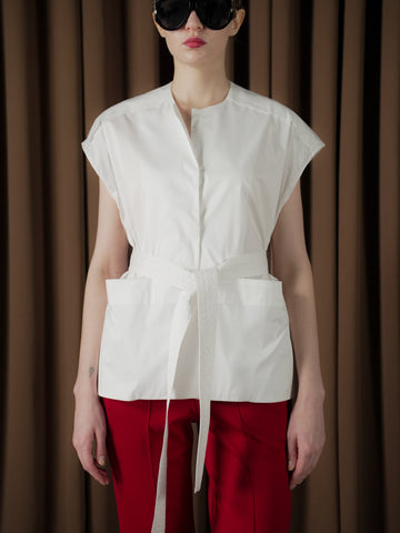 Ivanka Top With Self Fabric Belt