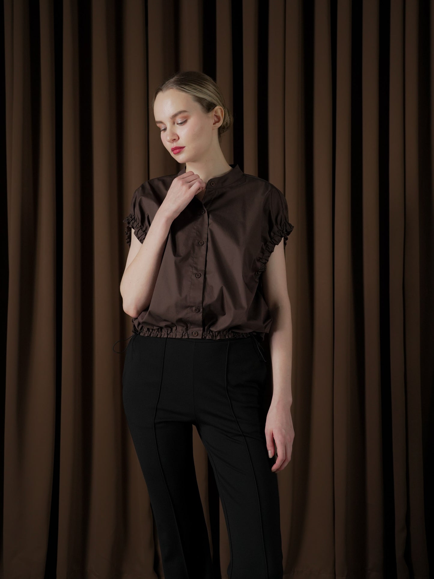 Lumine Shirring Detail Top