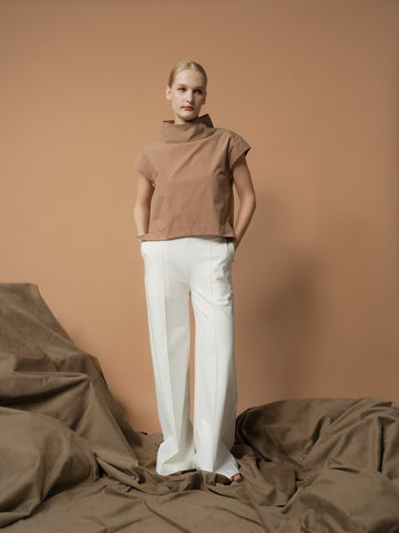 Tisa Hi-neck Zipped Top