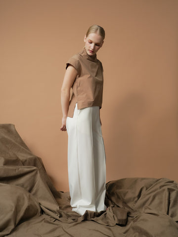 Tisa Hi-neck Zipped Top