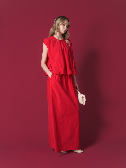 Gloria Back Button Balloon Top