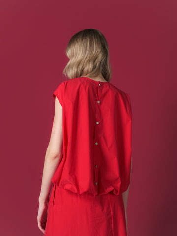 Gloria Back Button Balloon Top