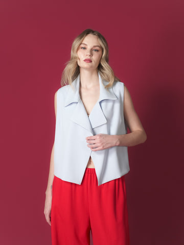 Asunta Crepe Flowy Vest Top