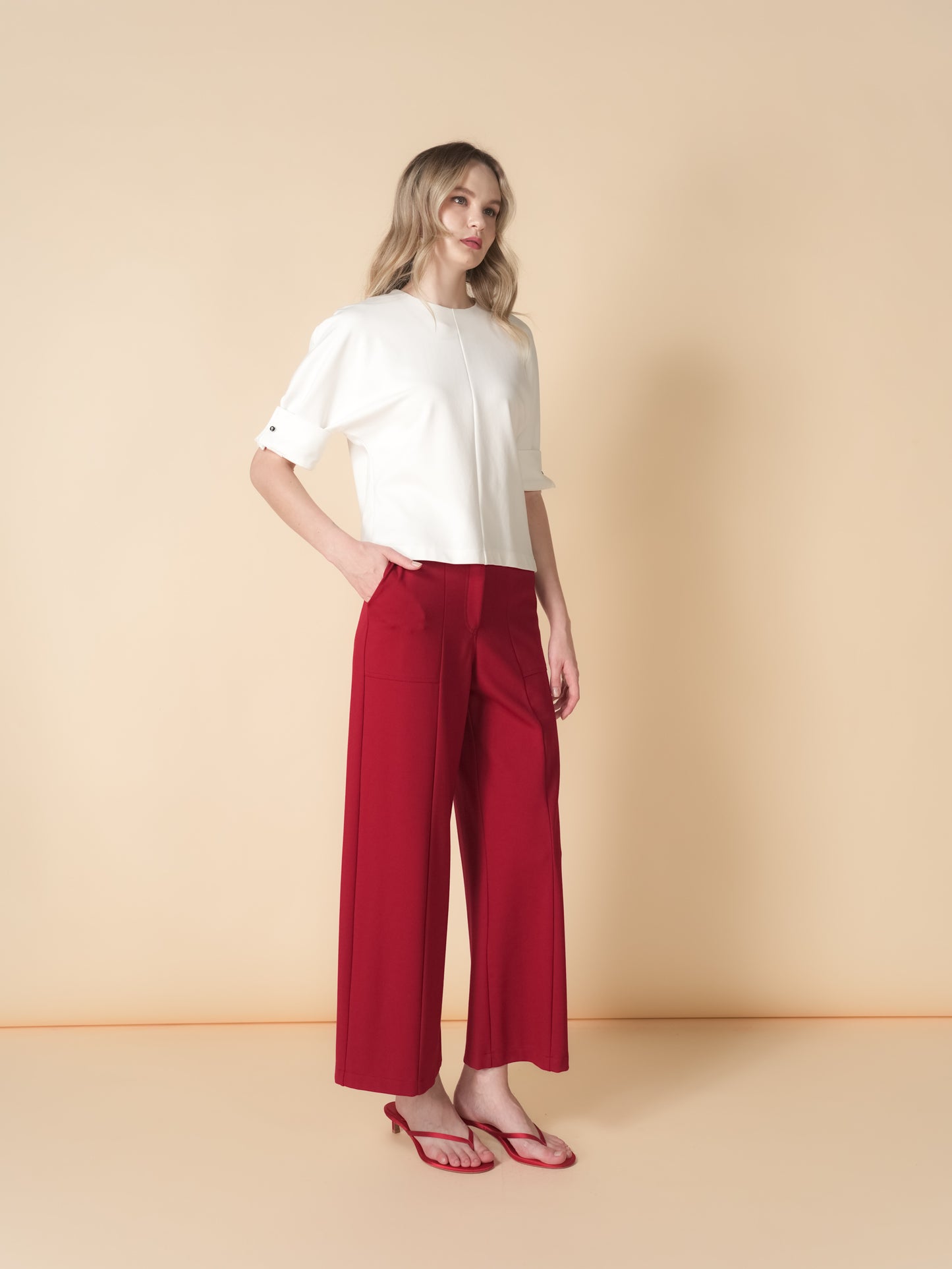 Norah Folded Sleeve Top