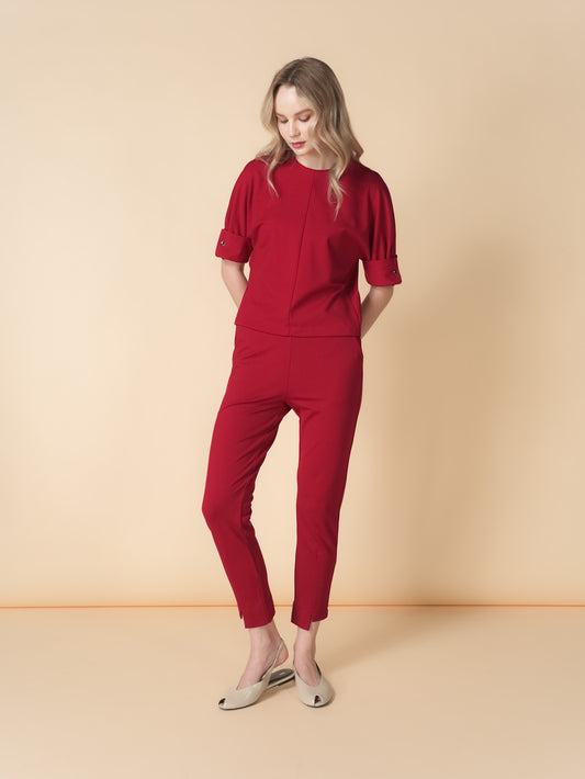 Norah Folded Sleeve Top