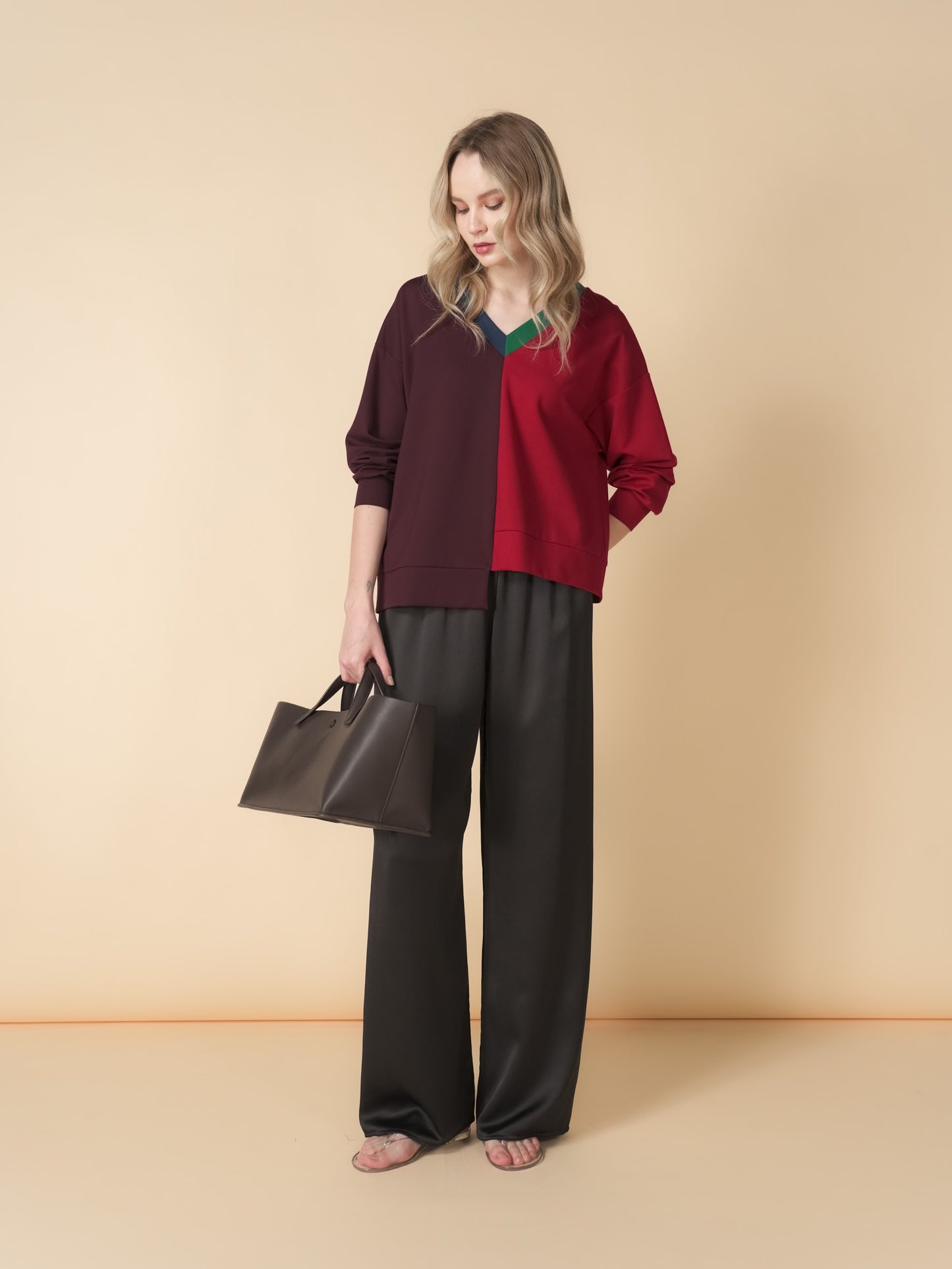 Juliard Multi Color Blocking Sweater