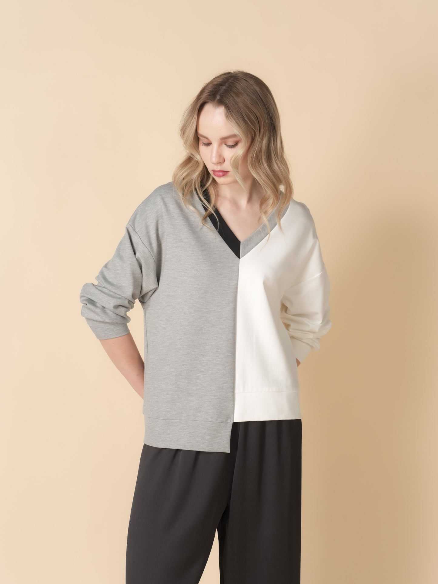 Juliard Multi Color Blocking Sweater