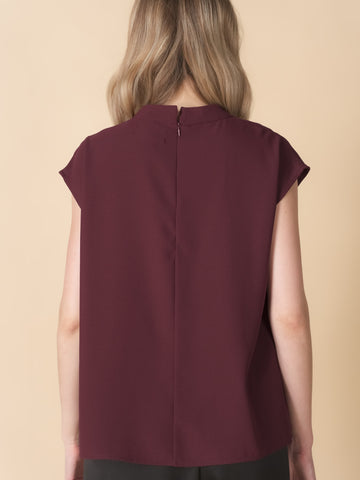 Ellis Crepe Zipped Top