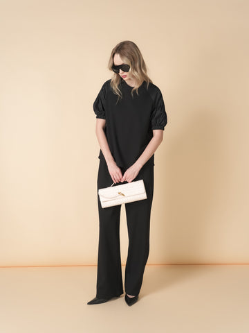 Cherie Pleated Sleeve Top