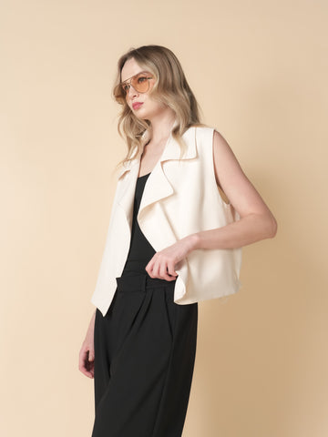 Asunta Crepe Flowy Vest Top