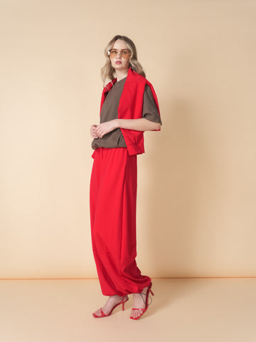 Connie Basic Tee With Slit Pocket