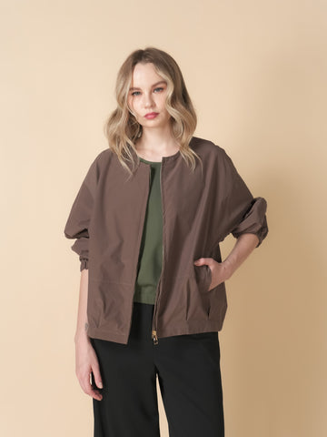 Devon Zipped Jacket Top