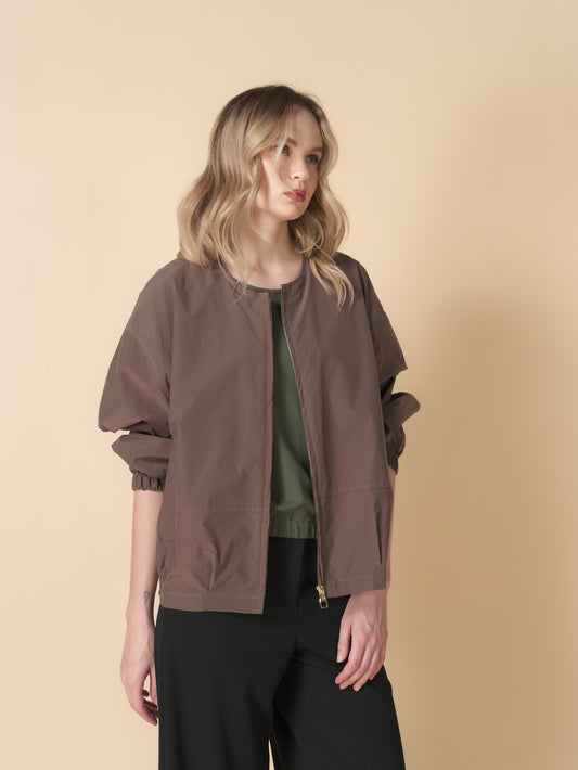 Devon Zipped Jacket Top