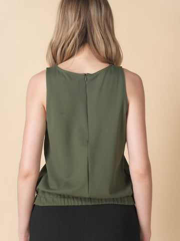 Isis Sleeveless Gartered Hem Top