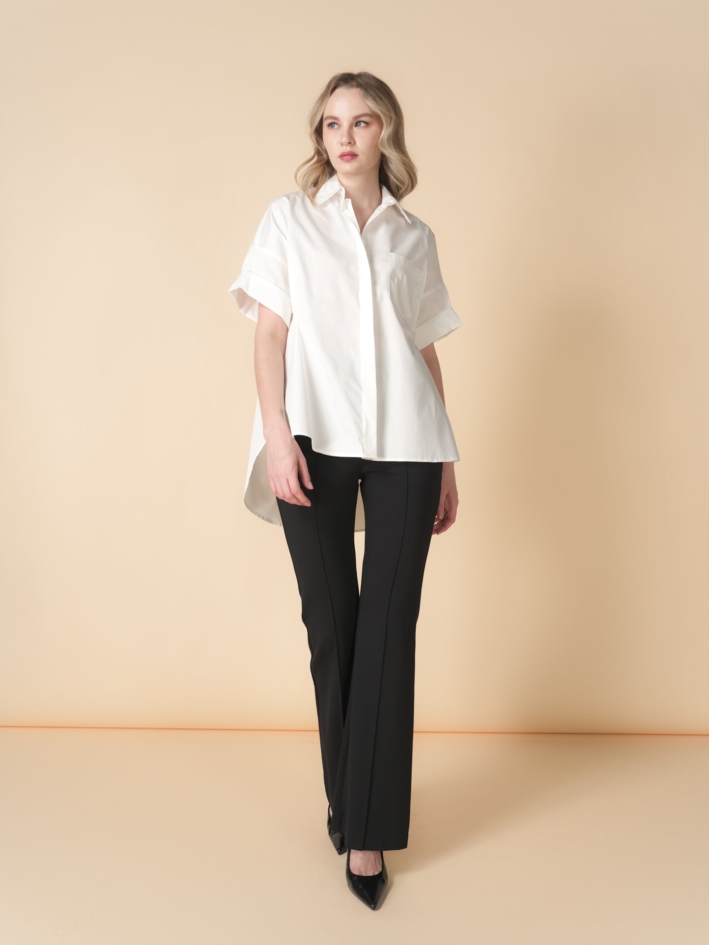 Mori Overlap Polo Top