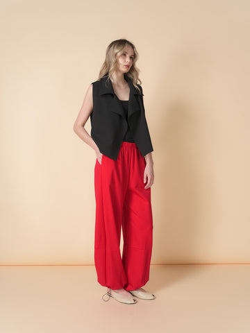 Asunta Crepe Flowy Vest Top