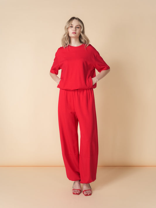 Connie Basic Tee With Slit Pocket