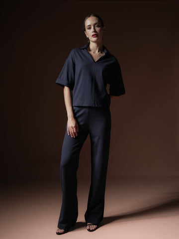 Martina Contrast Thread Top