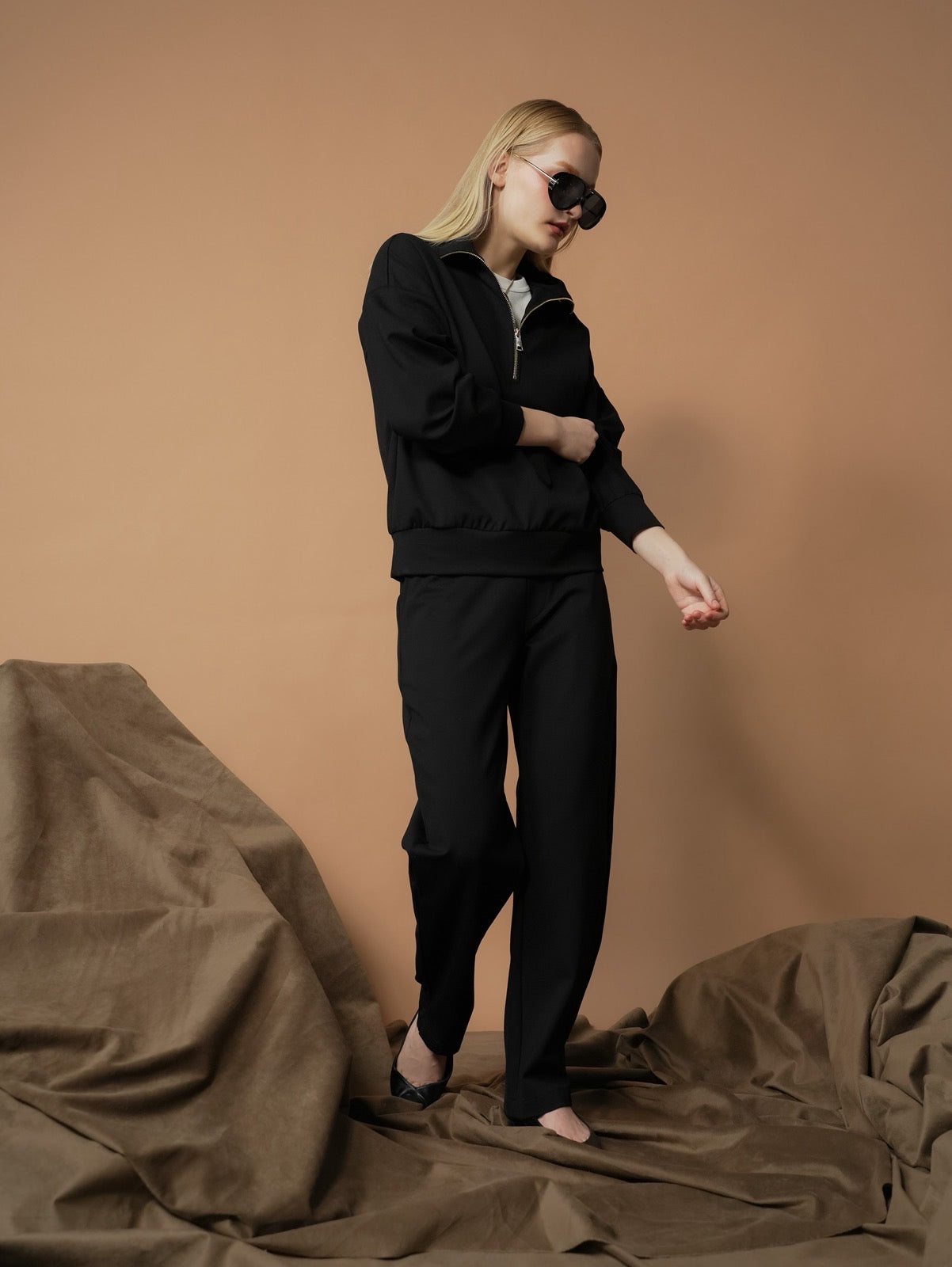 Abby Long Sleeve Zip Top