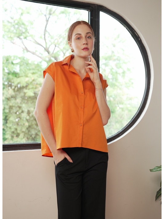 Manilyn Extended Sleeve Buttondown Top