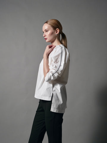 Leila Striped Rib Combi Top