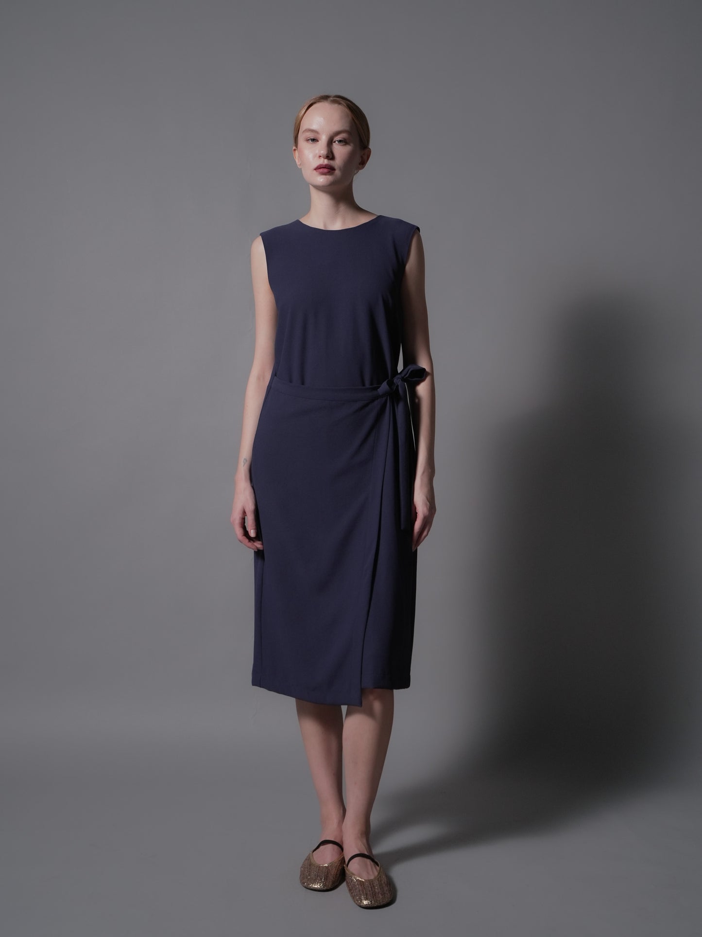 Tessie Wrap Panel Sleeveless Dress