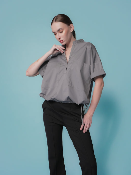 Rosette Hem Pulling Polo