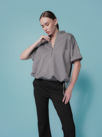Rosette Hem Pulling Polo