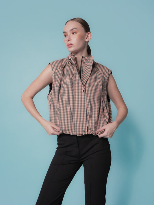 Stell Checkered Vest Top