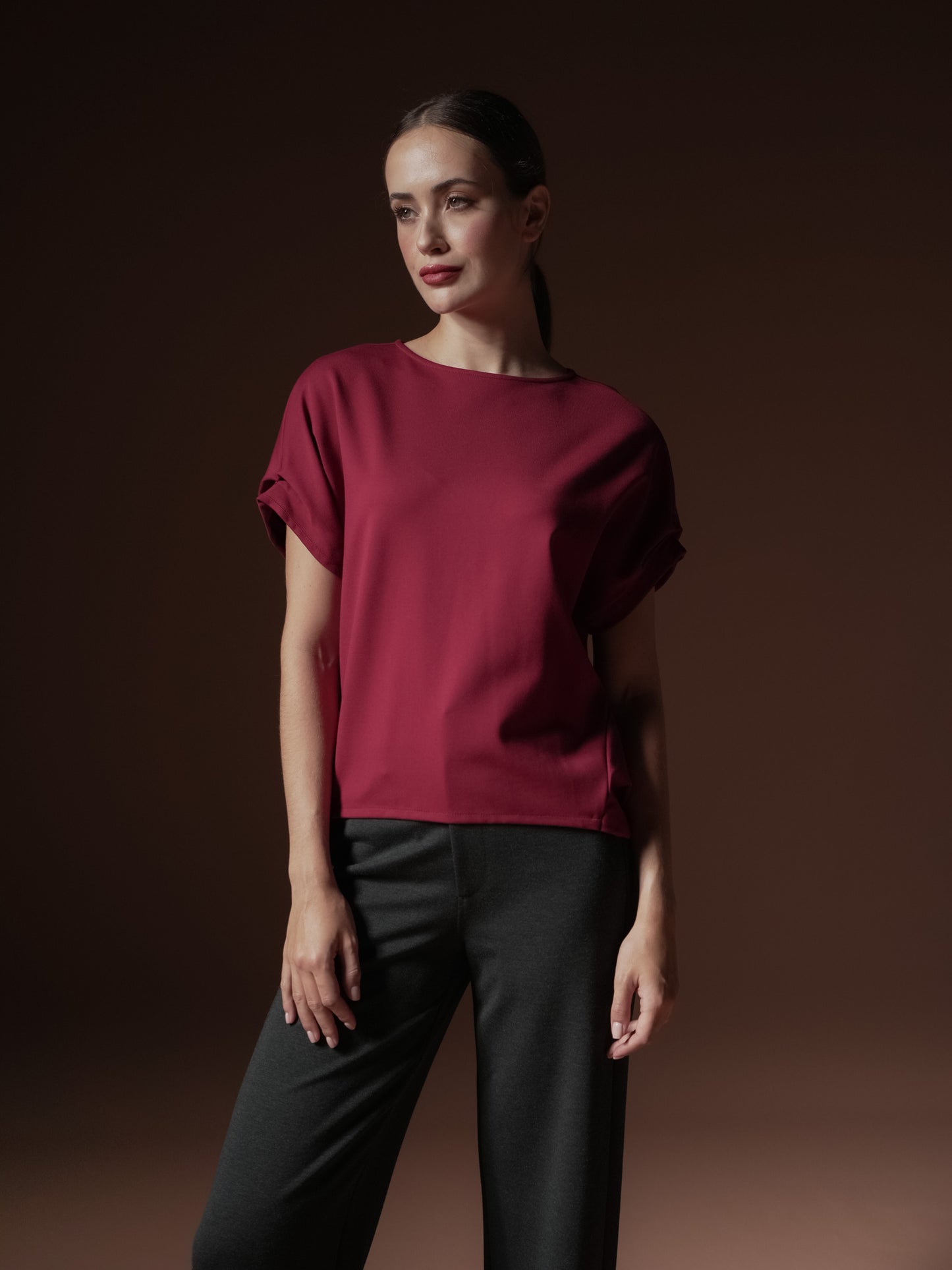 Debby Pleated Sleeve Blouse