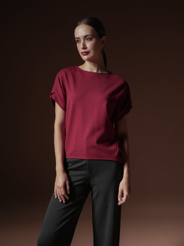 Debby Pleated Sleeve Blouse