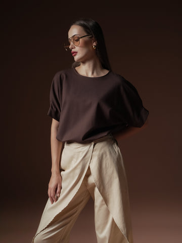 Vanjie Pleated Sleeve Top