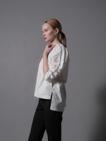 Leila Striped Rib Combi Top