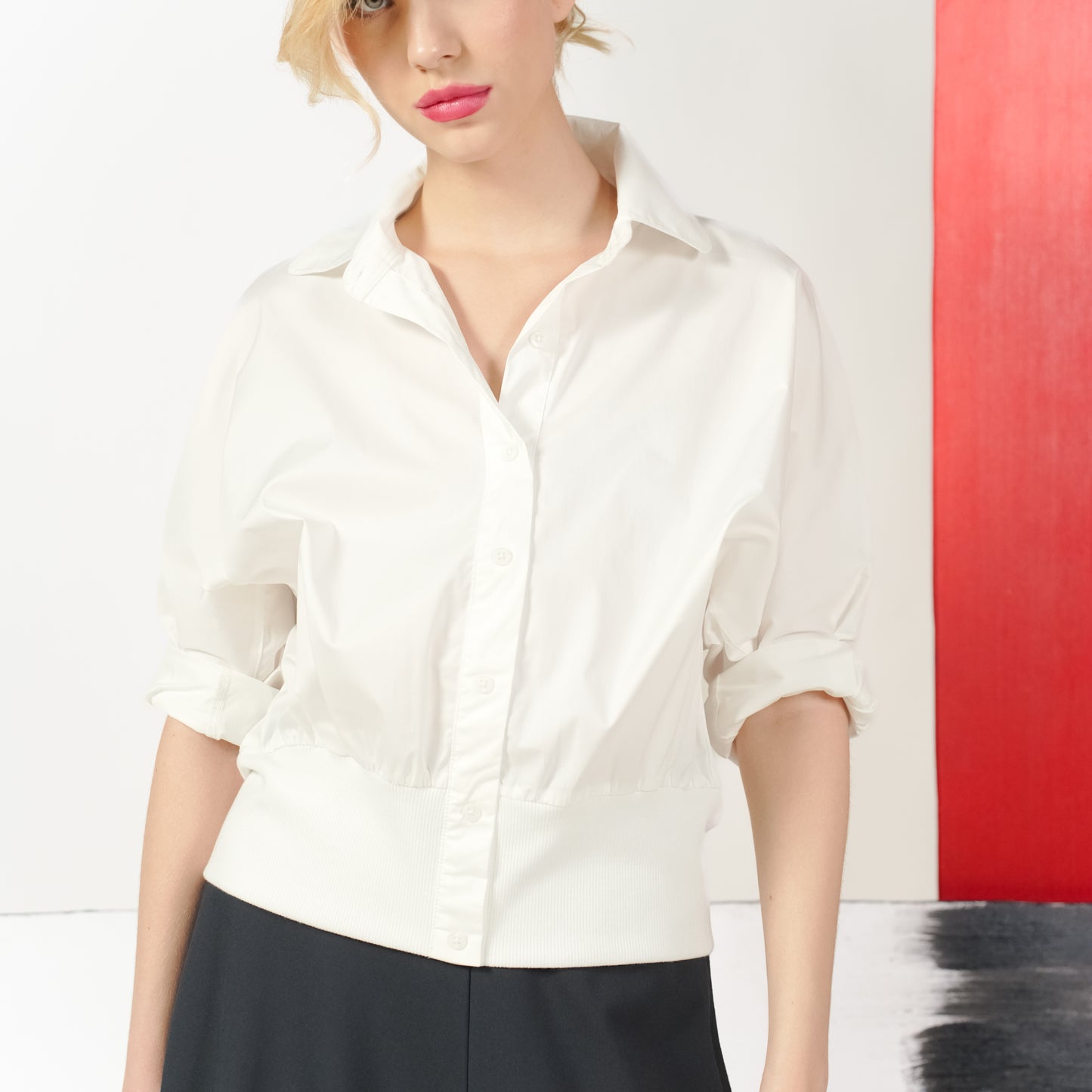 Eleanor pleated polo